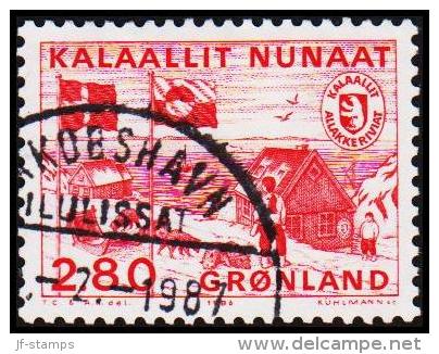 1986. Greenland Postal Administration. 2,80 Kr. Red (Michel: 163) - JF175303 - Unused Stamps