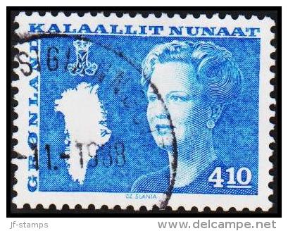 1988. Queen Margrethe. 4,10 Kr. Blue (Michel: 180) - JF175316 - Nuovi