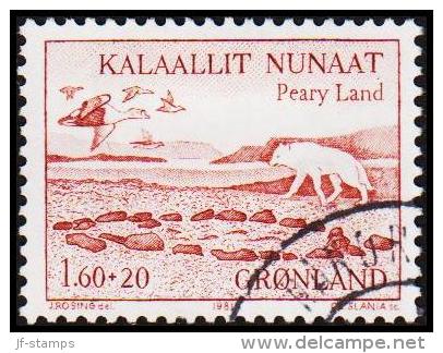 1981. Peary Land Expeditions. 1,60 Kr. + 20 Øre Red-brown (Michel: 130) - JF175282 - Unused Stamps