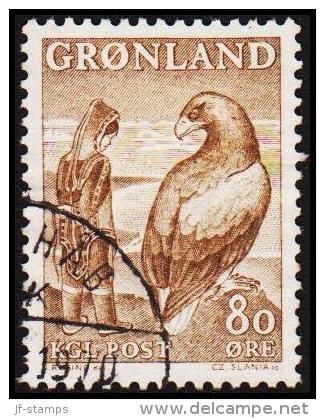1969. Girl And Eagel. 80 Øre Brown. (Michel: 73) - JF175265 - Neufs