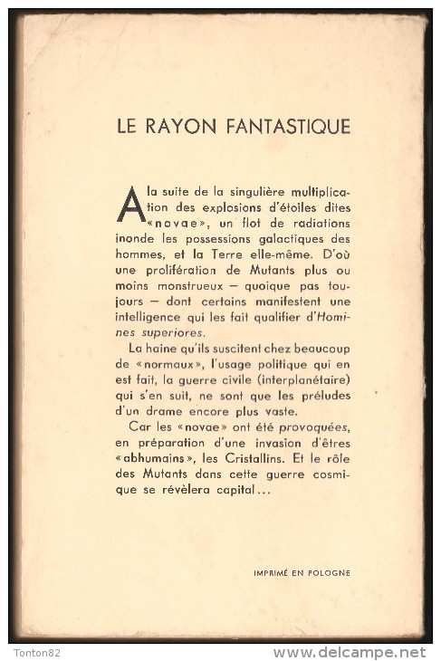 Pierre Barbet - Babel 3.805 - Le Rayon Fantastique N° 106 - ( 1962 ) . - Le Rayon Fantastique