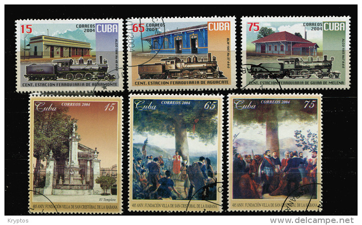 Cuba 2004 - 2 Complete Sets Of 6 Stamps - Used Stamps