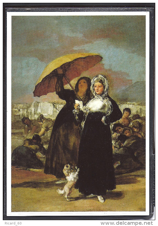 Oeuvre De Goya, Les Jeunes, Femmes Et Leur Ombrelle, Chien, Musée De Lille - Peintures & Tableaux