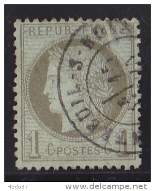 France N°50 - 1c Vert-olive - Oblitéré - TB - 1871-1875 Cérès