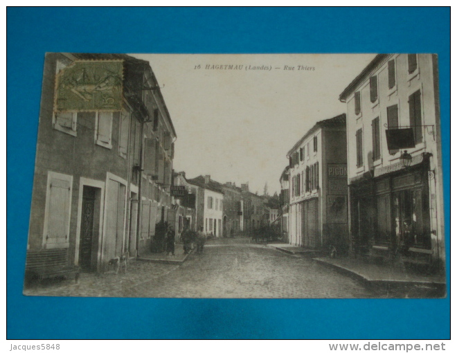 40 ) Hagetmau - N° 16 - Rue Thiers  " Hotel BAHILLE " - Année 1918  - EDIT : Sum - Hagetmau
