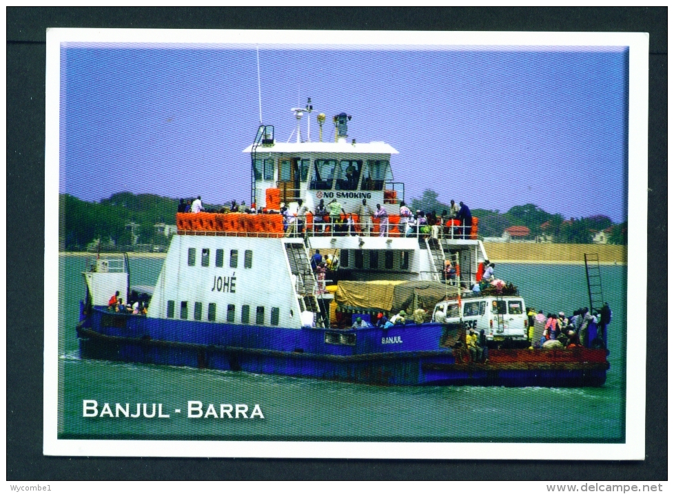 GAMBIA  -  Banjul  Ferry  Unused  Postcard As Scan - Gambia