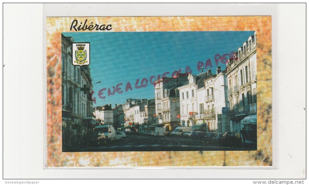 24 - RIBERAC - RUE PRINCIPALE   - EDITIONS KSP SAINT JUNIEN - Riberac