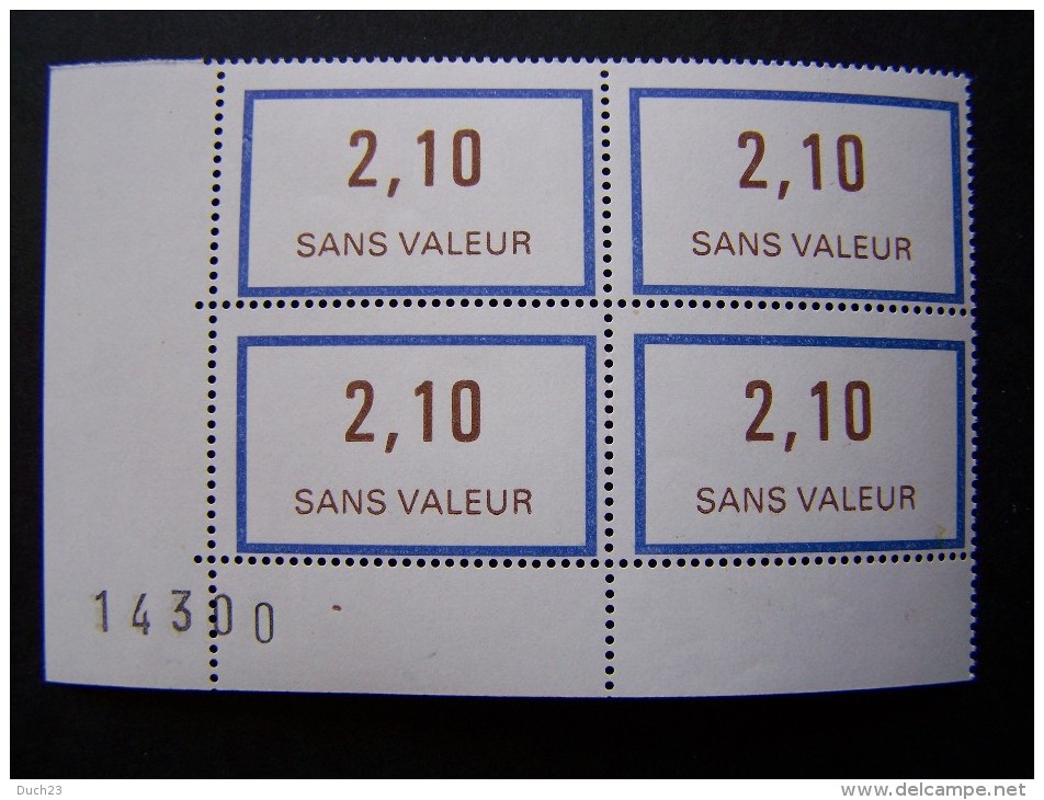 FICTIFS NEUF ** N°F230 SANS CHARNIERE (FICTIF F 230) COIN DE FEUILLE - Phantomausgaben