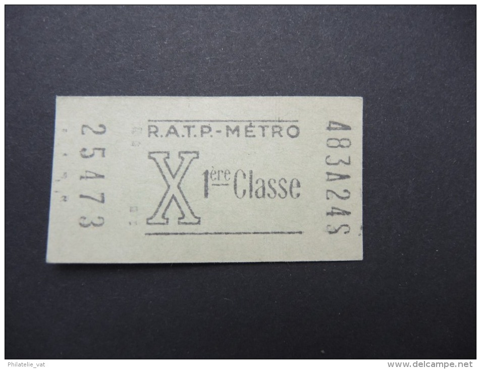 FRANCE-Tickets De Métro De Paris-A étudier P7036 - Europe