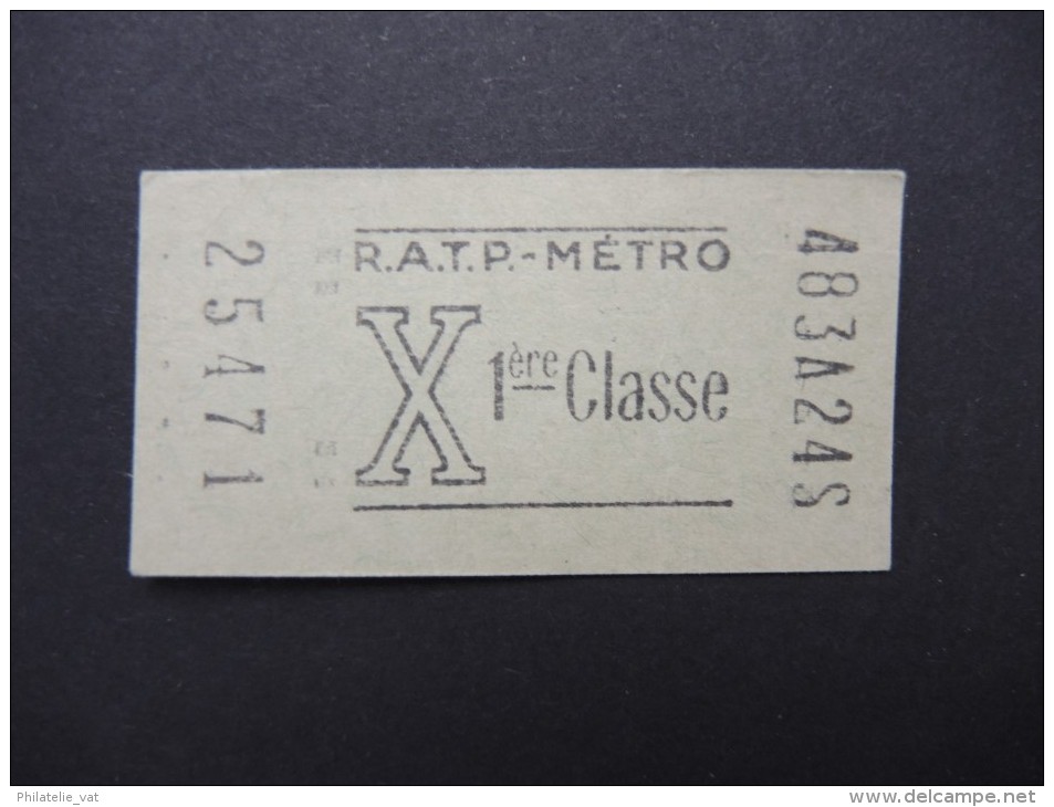 FRANCE-Tickets De Métro De Paris-A étudier P7037 - Europa