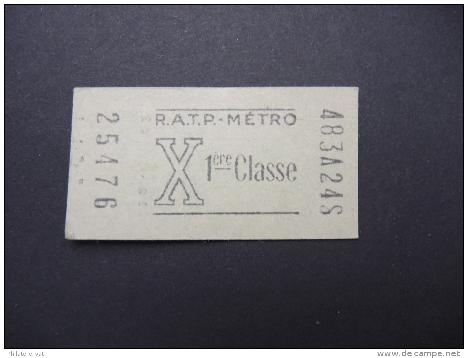 FRANCE-Tickets De Métro De Paris-A étudier P7039 - Europe