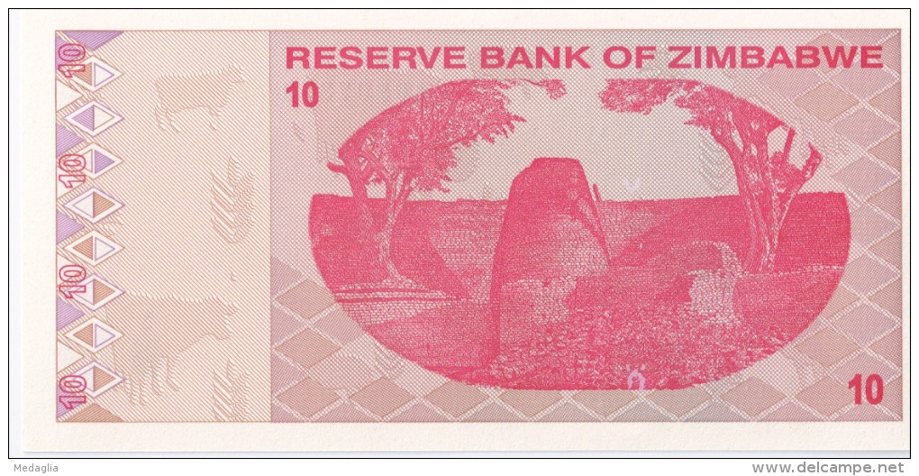 ZIMBABWE - 10 Dollars 2009 - UNC - Zimbabwe