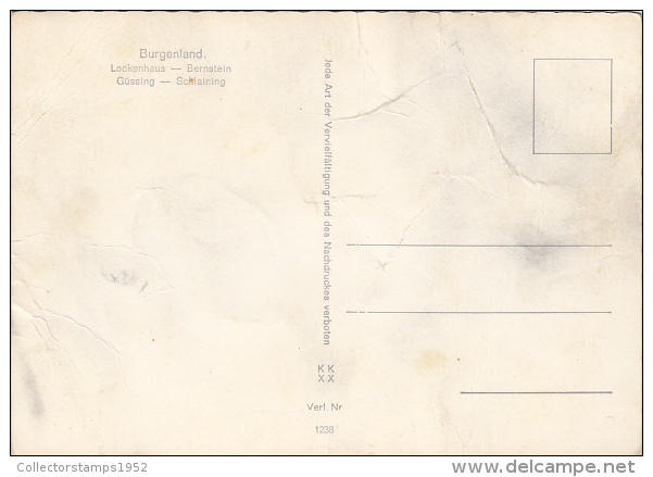 22767- BURGENLAND CASTLES, LOCKENHAUS, BERNSTEIN, GUSSING, SCHLAINING - Andere & Zonder Classificatie