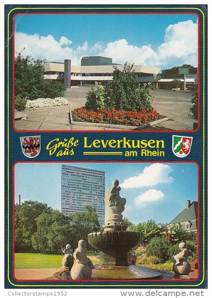 22808- LEVERKUSEN- BAYER TOWER, GARDENS, FORUM CONCERT HALL - Leverkusen