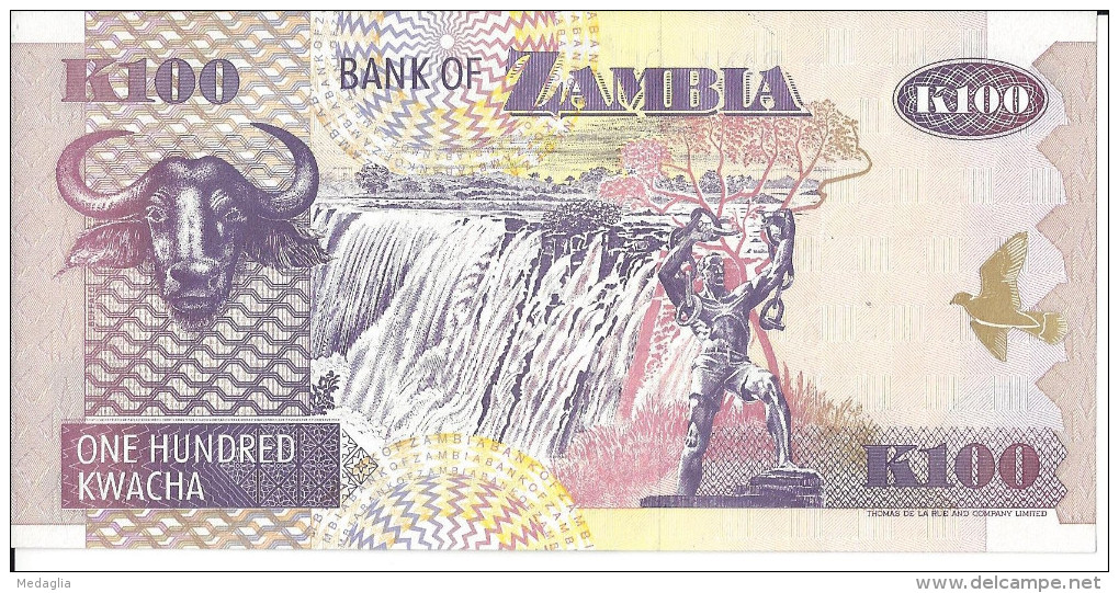 ZAMBIE - 100 Kwacha - 1992 UNC - Zambia