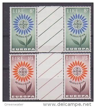 Europa Cept 1964 Ireland 2v Gutter (unfolded)  ** Mnh (22581) - 1964