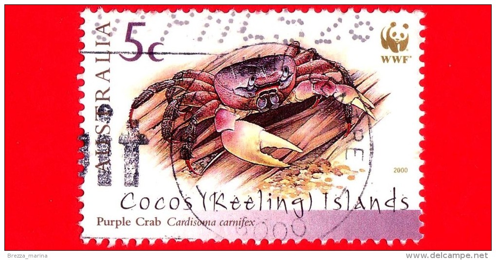 Isole COCOS - Usato - 2000 - Fondo Mondiale Per La Natura - Purple Crab - WWF - 5 - Isole Cocos (Keeling)
