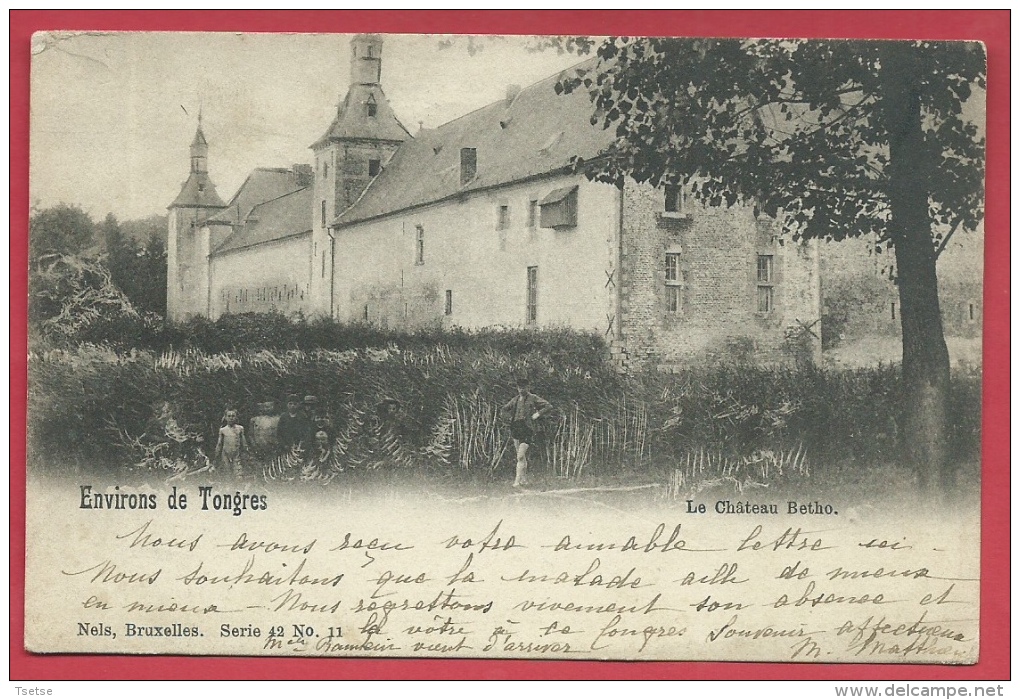 Tongeren -  Kasteel Van Betho  - 1901( Verso Zien ) - Tongeren