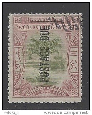 North Borneo - Colonie Inglesi - 1899 - Usato/used - Segnatasse - Mi N. 10 - Borneo Del Nord (...-1963)