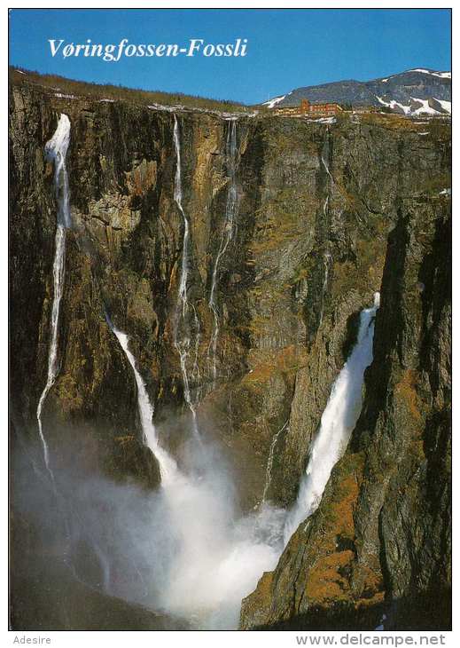 VERINGFOSSEN (Norwegen) - Fossli Hotel, Gel.mit Sondermarke - Norwegen