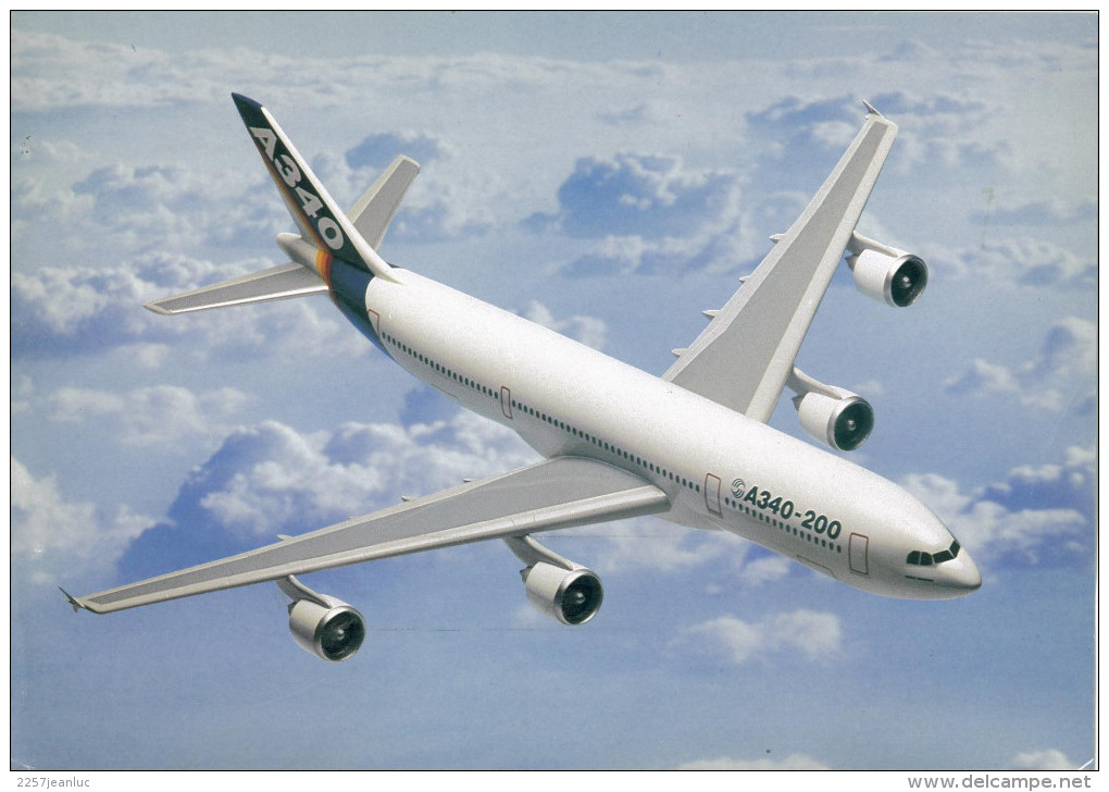 Poster Format  30 X 21 Cm  De L'Airbus A340 - Carteles