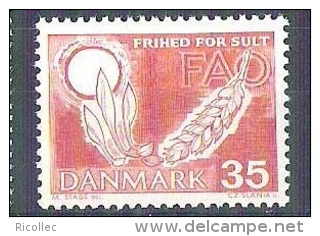 MNH Stamp FAO Freedom From Hunger 1963 Danmark Denmark  Campagne Mondiale Contre La Faim - Other & Unclassified