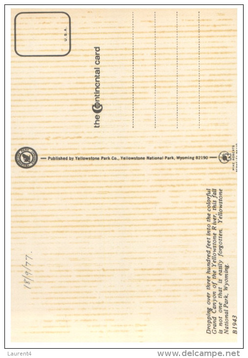 (777) USA - Yellowstone River Lower Falls - Yellowstone
