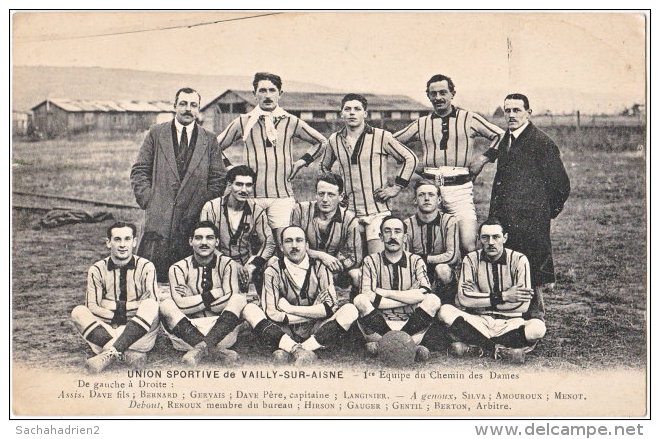 02. Union Sportive De VAILLY-SUR-AISNE. 1re Equipe Du Chemin Des Dames (football) - Autres & Non Classés