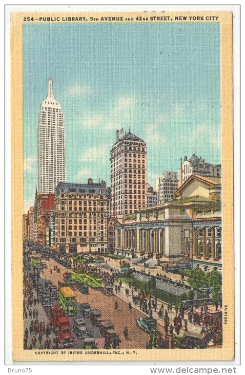 Public Library, 5th Avenue And 42nd Street, New York City - 1946 - Other Monuments & Buildings