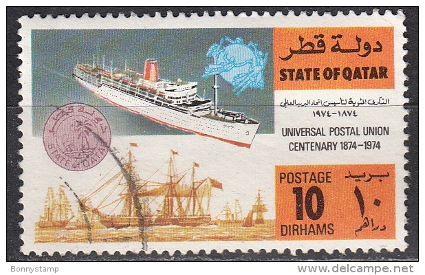 Qatar, 1974 - 10d Old And New Ship - Nr.386 Usato° - Qatar