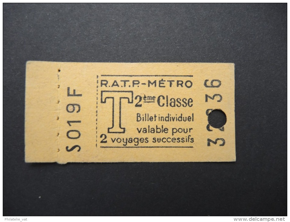 FRANCE-Tickets De Métro De Paris-A étudier P7047 - Europe