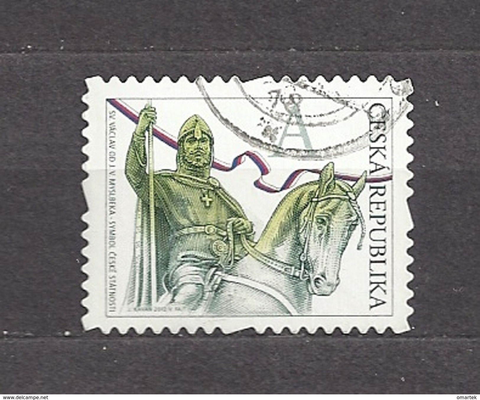 Czech Republic Tschechische Republik 2012 ⊙ Mi 723 Sc 3536 St. Wenceslas.  Herstellungsfehler  Production Flaw - Used Stamps