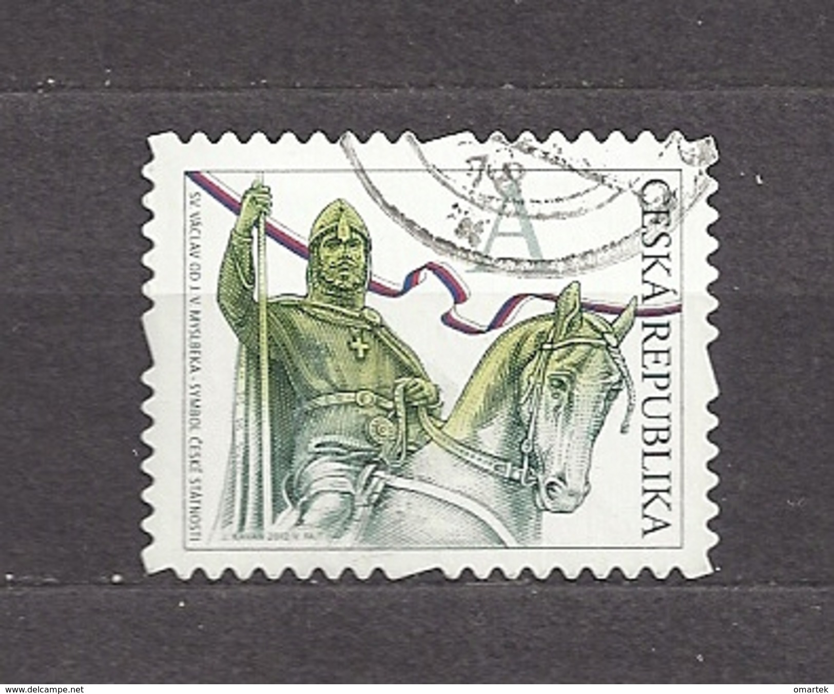 Czech Republic Tschechische Republik 2012 ⊙ Mi 723 Sc 3536 St. Wenceslas.  Herstellungsfehler  Production Flaw - Gebraucht