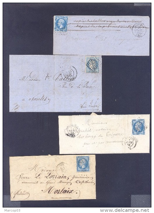 FINISTERE 29 Lot De 33 Lettres Classiques - 1849-1876: Période Classique