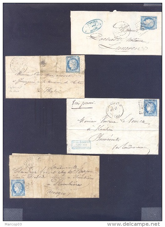 FINISTERE 29 Lot De 33 Lettres Classiques - 1849-1876: Période Classique