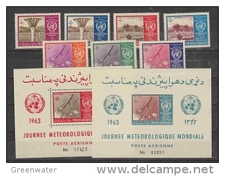 Afghanistan 1963 WHO/Space 7v + 2 M/s ** Mnh (22595) - Afghanistan