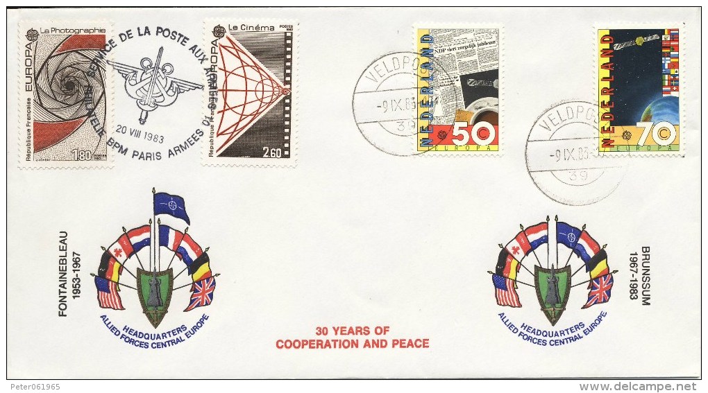 Veldpost - 30 Jaar "Headquarters" NAVO (1983) - Blanco / Open Klep - Cartas & Documentos