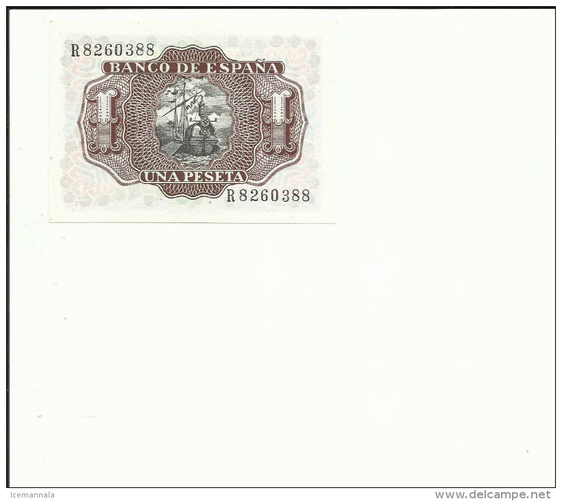 BILLETE 1 PESETA AÑO 1953 ( SIN CIRCULAR) - 1-2 Pesetas