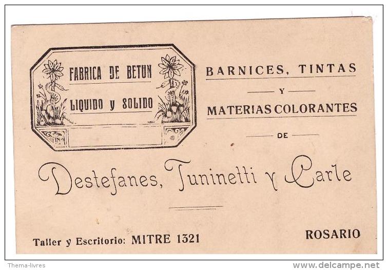 Carte Commerciale Fabrica De Betun DESTEFANES FUNINETTI Y CARTE (PPP200) - Spanien