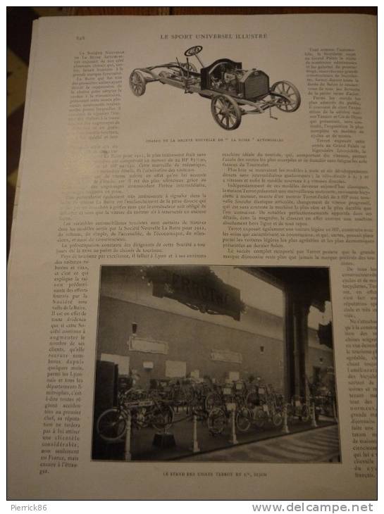 1910 LE SALON DE L´AUTOMOBILE / MOTOBLOC / TORPEDO / BARRE NIORT / TERROT / SAOUTCHIK / PNEU PALMER / HARAS D'OUILLY - Magazines - Before 1900