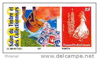 Nouvelle Caledonie Timbre Personnalise Autocollant Public Opt Cagou Nickel Metallurgie Salon Collection 2010 Neuf TBE - Autres & Non Classés