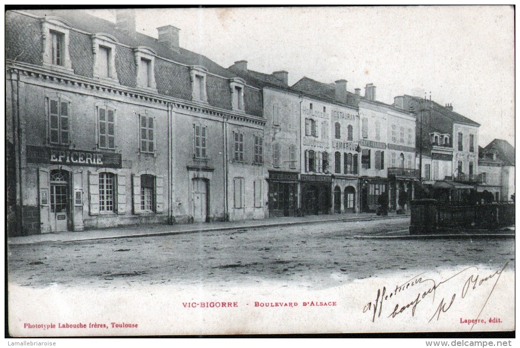 65, VIC BIGORRE, BOULEVARD D'ALSACE, 2 SCANS - Vic Sur Bigorre