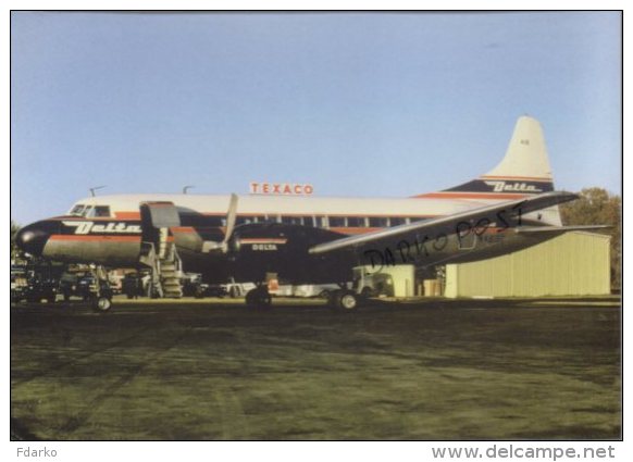 Convair 440 Airplane Avion Air Lines Delta Air Lines Aircraft CV440 Aviation Airplanes Aerei CV 440 TEXACO - 1946-....: Modern Tijdperk