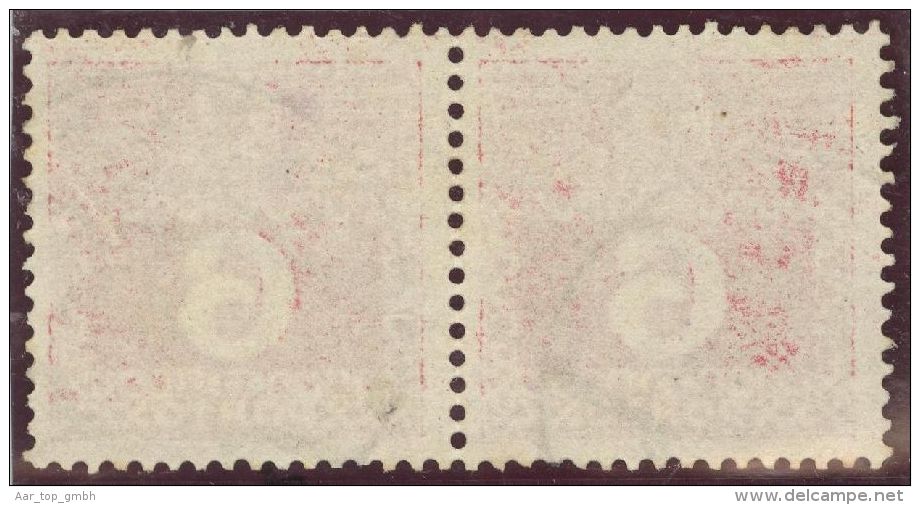 Liechtenstein 1914-06-12 Vaduz Porto AT Mitläufer Paar 6 Heller FLK#37 - Postage Due