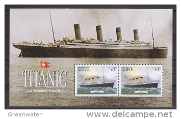 Ireland 1999 Titanic M/s ** Mnh (22598) - Blocks & Sheetlets