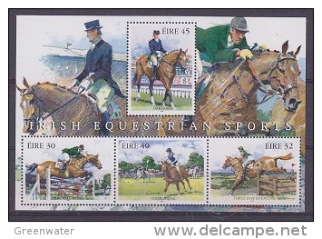 Ireland 1988 Irish Equestrian Sports  M/s  ** Mnh (22606) - Hojas Y Bloques