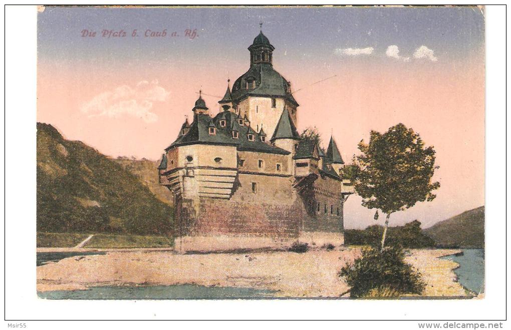 CPA - ALLEMAGNE - Rhénanie Palatinat -  KAUB -: Château Pfalzgrafenstein .. - Kaub