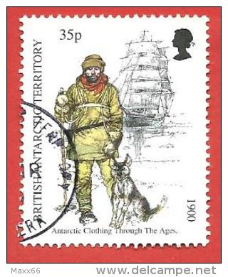 BAT USATO - BRITISH ANTARCTIC TERRITORY - Antartic Clothing Trought The Ages - 35 P - Michel ------ - Usados