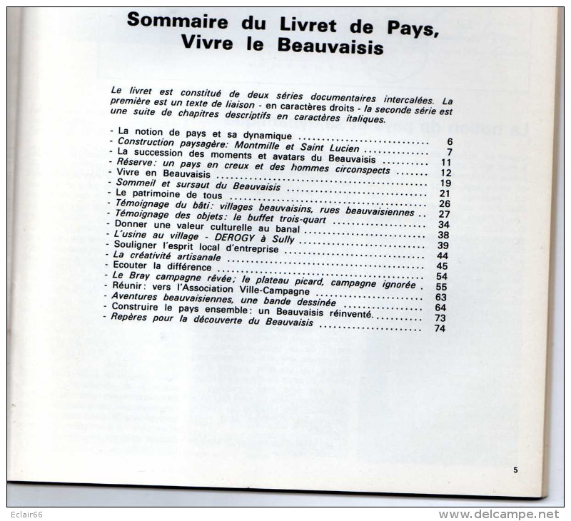 VIVRE LE BEAUVAISIS Dans Les Temps Modernes,Ecomusée De Picardie 80 Pages  Nombreuses Photos - Picardie - Nord-Pas-de-Calais