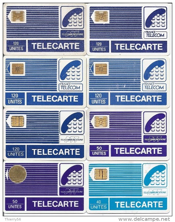 Lot 8 Cartes Téléphoniques Pyjamas - Pyjamas'